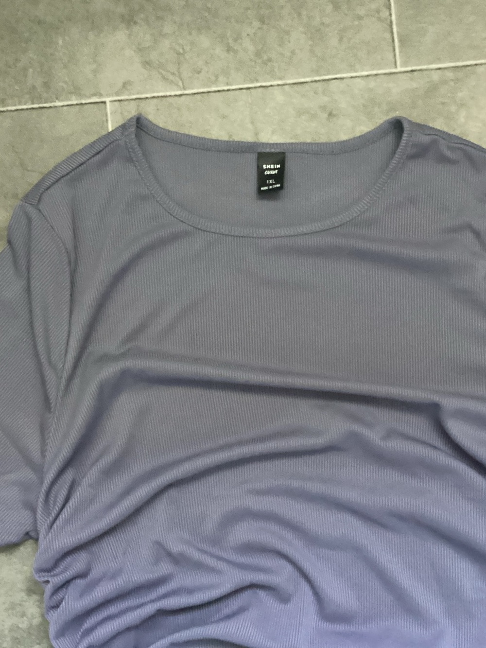SHEIN grey Ribbed Ruched Mini Dress - Picture 6 of 6